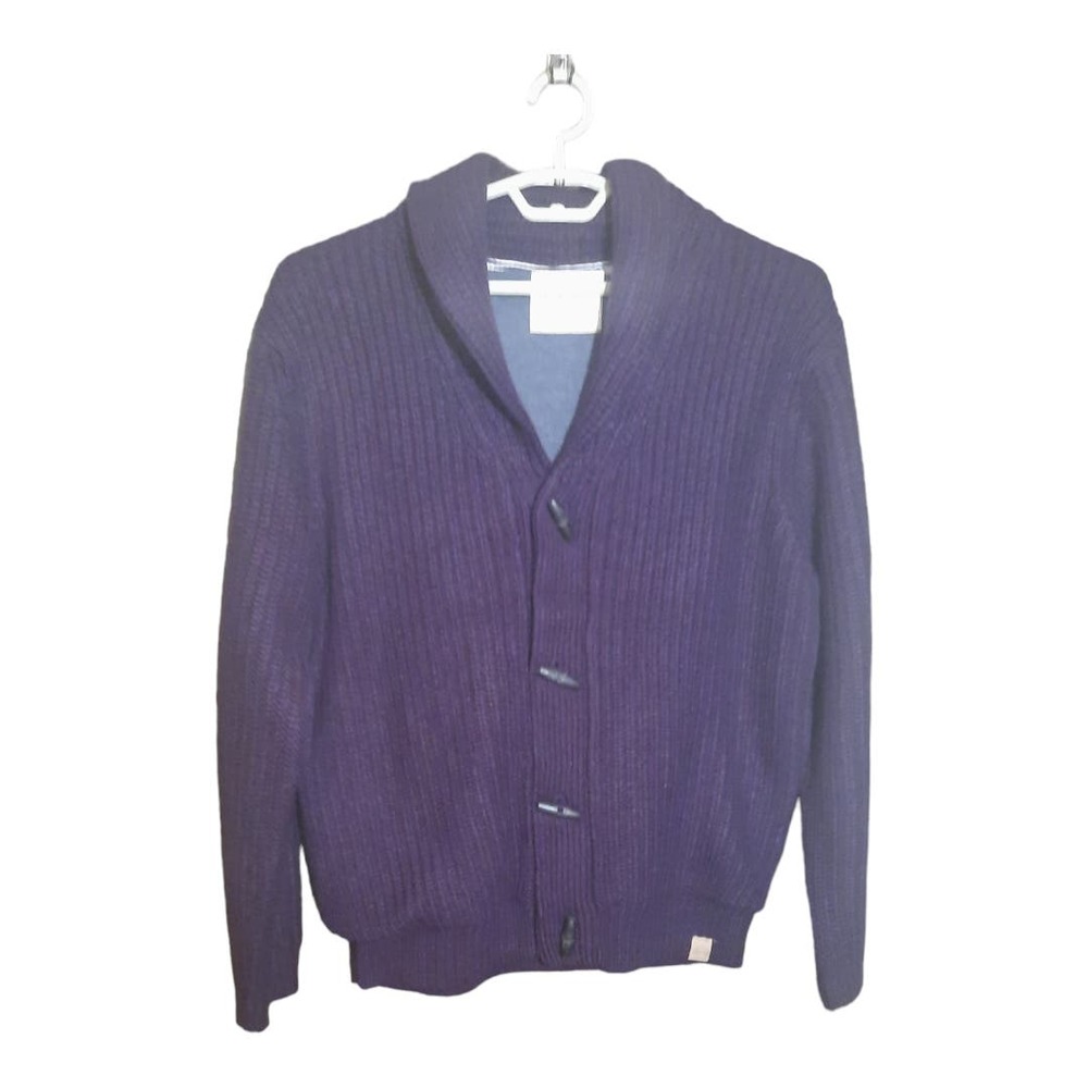 Weatherproof Vintage Mens Lined Toggle Cardigan Sweater Burgandy Size Large